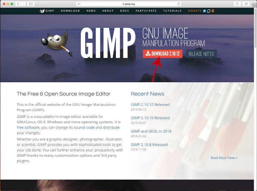 How to download gimp on a mac